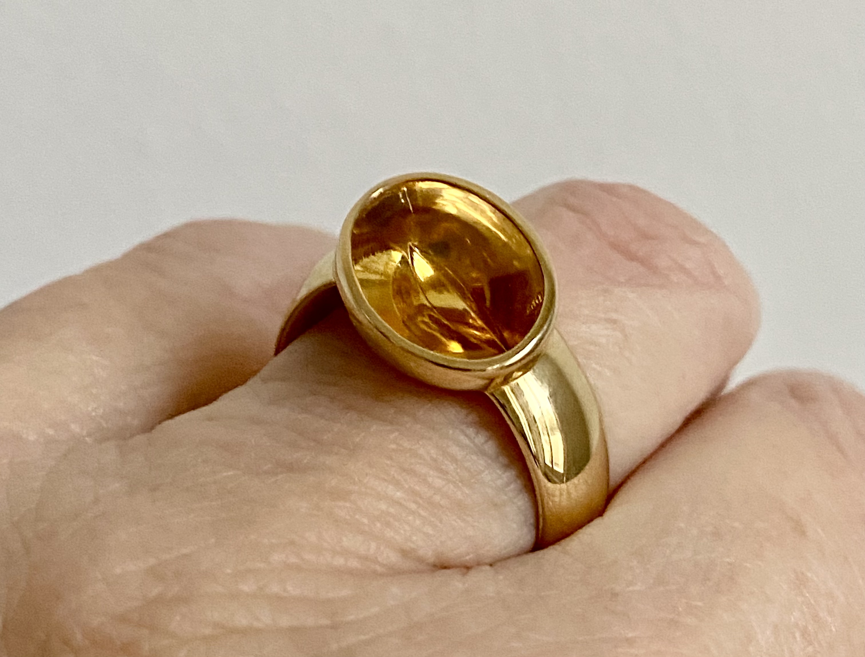 Georg Jensen 18k Gold Ring Denmark Poul Hansen