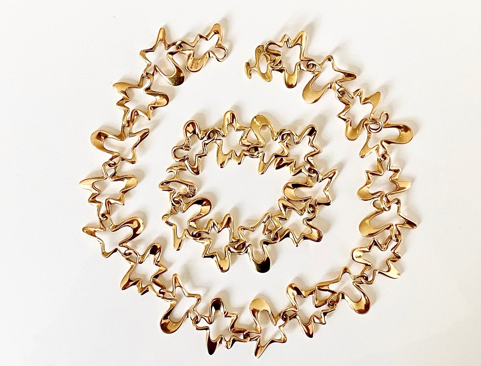 Henning Koppel Splash 18k gold necklace