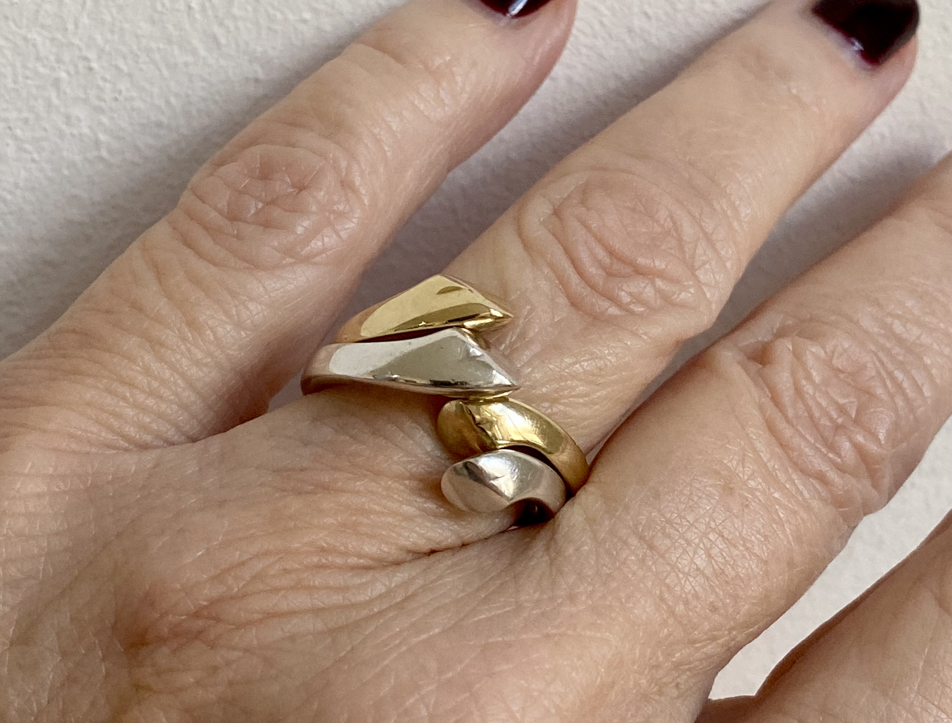 Georg-Jensen-Gold-silver-ring