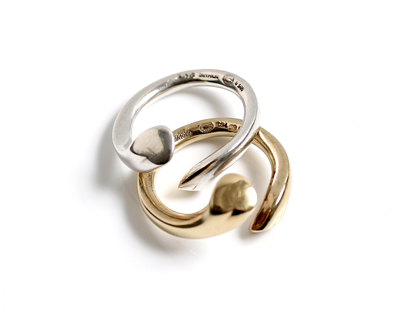 Georg-Jensen-Gold-silver-ring