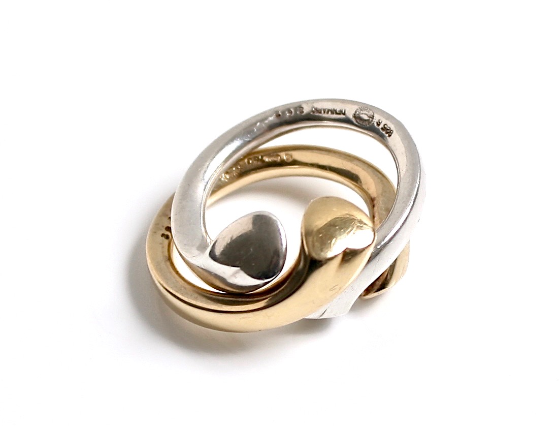 Georg-Jensen-Gold-silver-ring