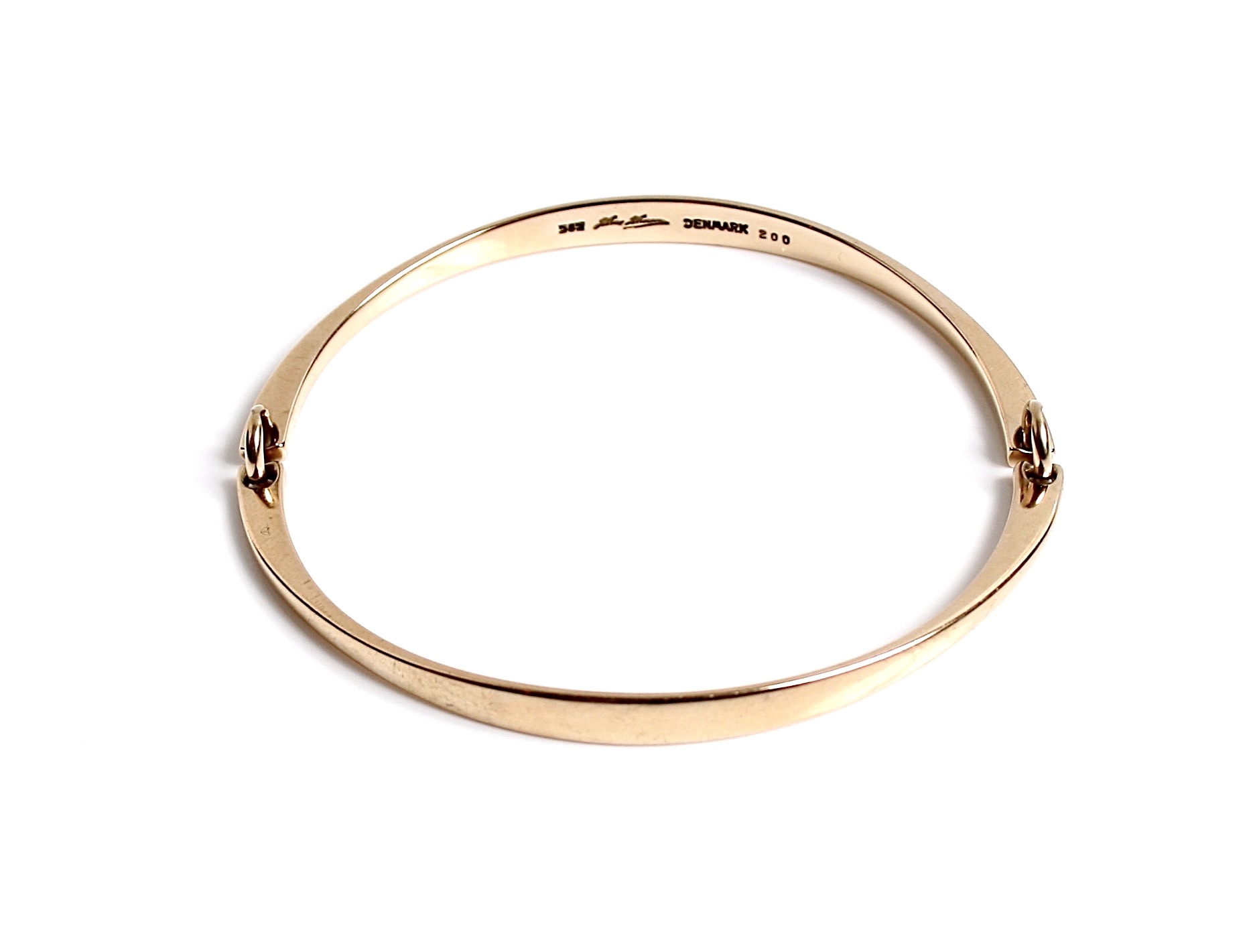 14k-gold-jointed-bracelet-Hans-Hansen-Denmark 