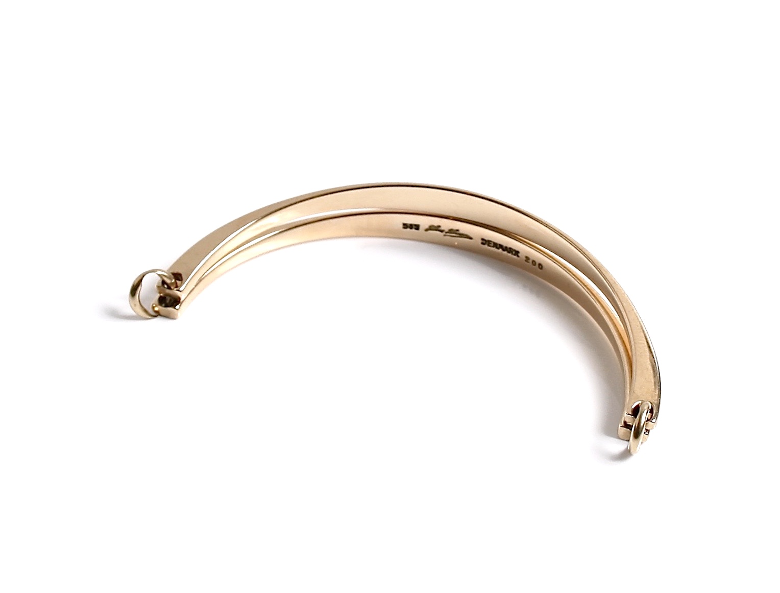 14k-gold-jointed-bracelet-Hans-Hansen-Denmark 