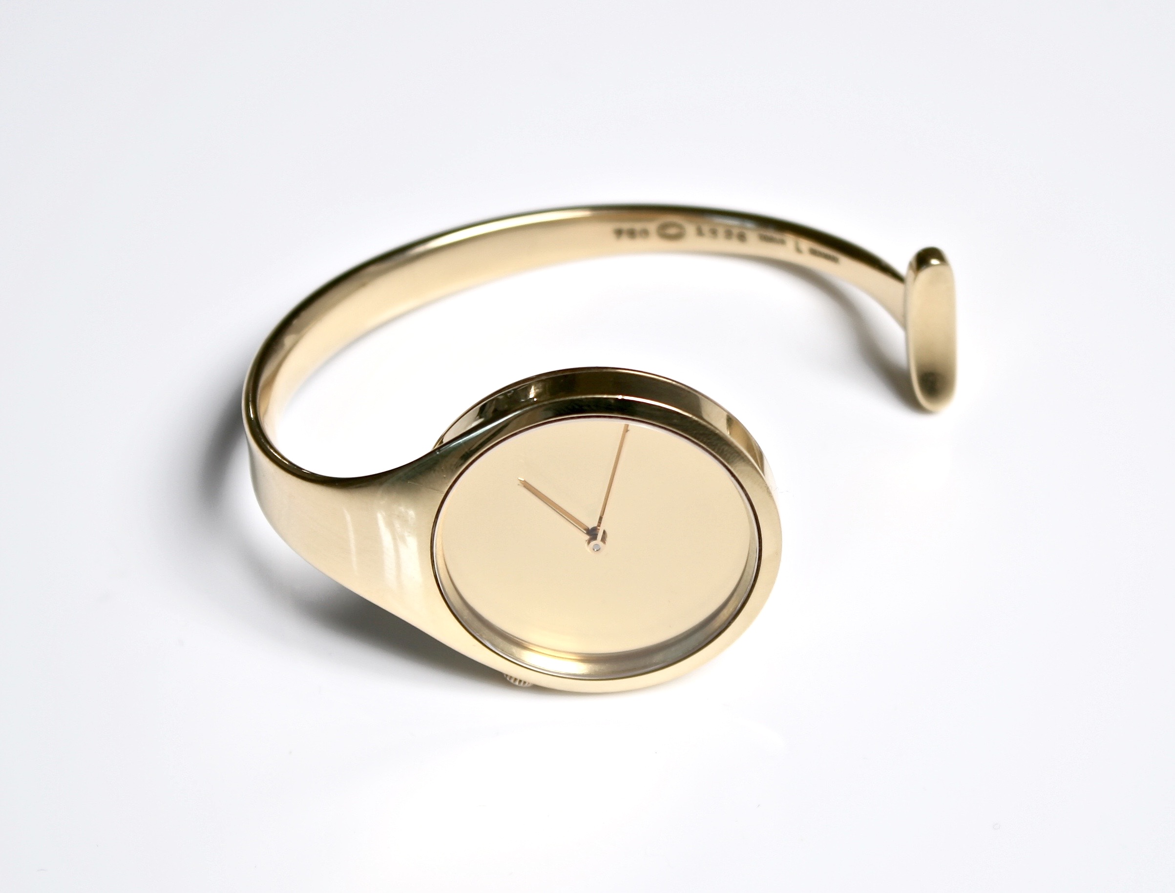 Georg Jensen 18k Gold Vivianna Torun Bulow Hube 1326 bangle watch
