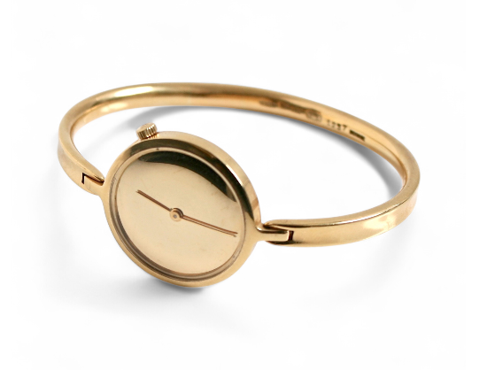 GEORG JENSEN TORUN GOLD WATCH No 1337 at Grasilver.com, Buy "Original Rare" Georg Jensen Solid 18k Gold Watch Designed by Vivianna Torun Bulow-Hube Made in Denmark c.1960. , Comes in Original Box