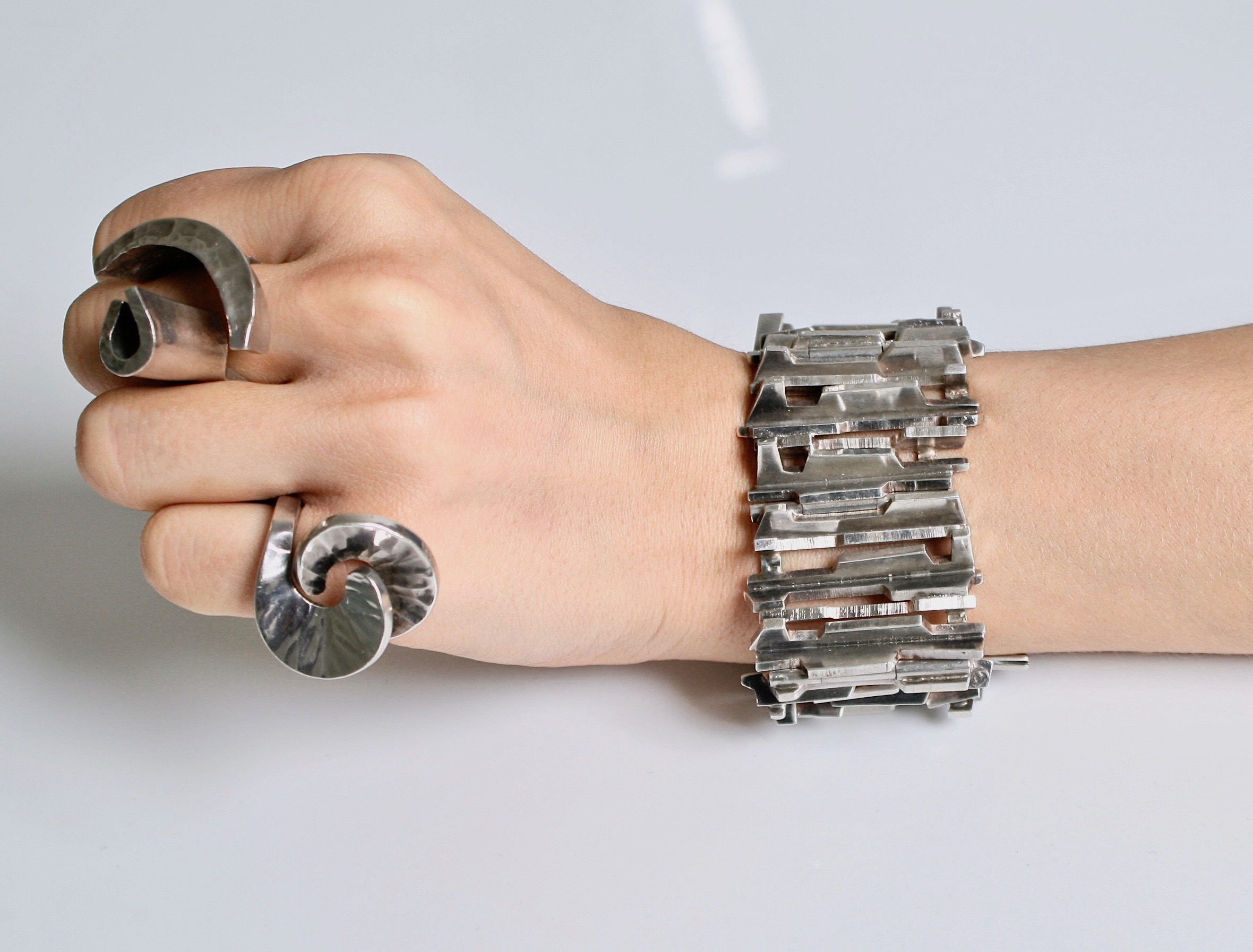 Rey Urban Handmade Silver Bracelet - Unique Artisan Jewelry