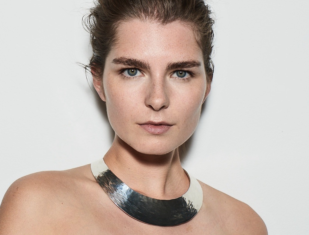 Rare Very Large Size Hand Beaten Neckring Designed by Rey Urban Sweden, Rey Urban Hand Beaten Neckring